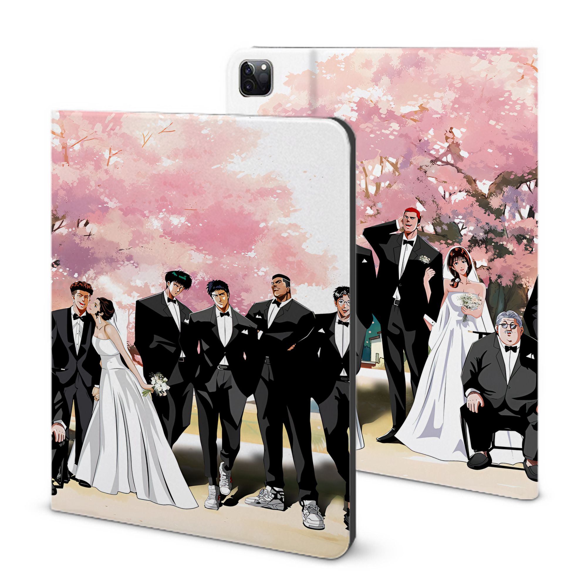 （画像用） SLAM DUNK／スラムダンク IPad ケース ブック型 PUレザー TPU 耐衝撃 軽量 薄型 ペン収納なし 全面保護 IPad 各モデル対応